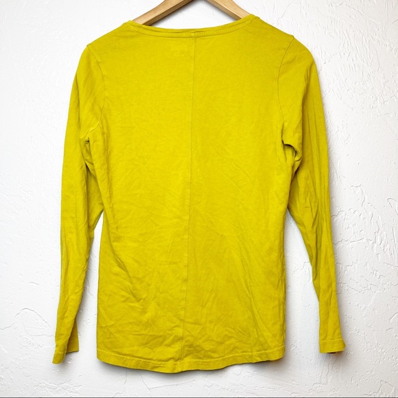 Duluth trading yellow long sleeve tee cotton sz S - Picture 6 of 6